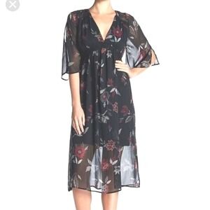 Wild Pearl Dress Sz L Whimsygoth Witchcore Eyeshadow Floral Print Dark Fairy